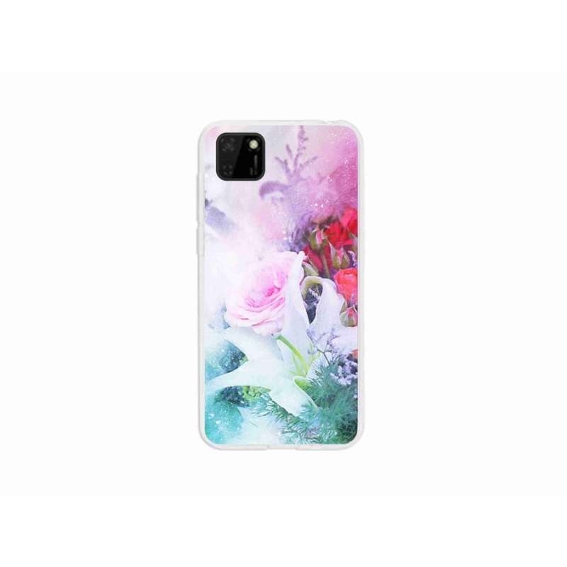 Gelový kryt mmCase na mobil Huawei Y5p - květiny 4