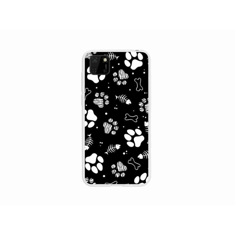 Gelový kryt mmCase na mobil Huawei Y5p - psí tlapky