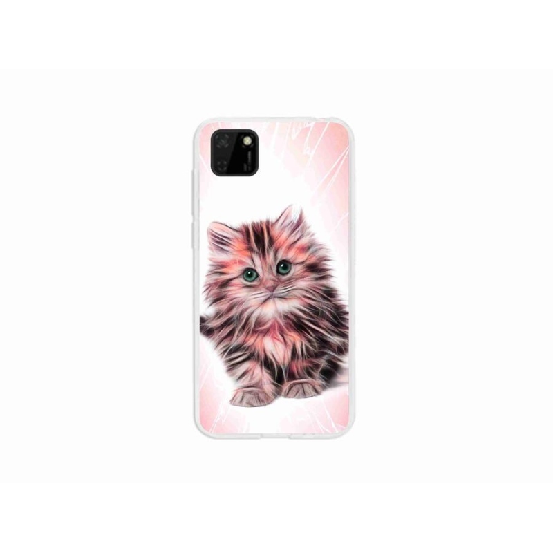 Gelový kryt mmCase na mobil Huawei Y5p - roztomilé kotě