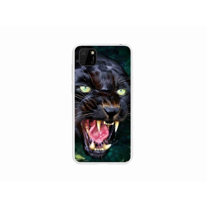 Gelový kryt mmCase na mobil Huawei Y5p - rozzuřený černý panter