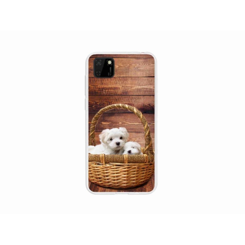 Gelový kryt mmCase na mobil Huawei Y5p - štěňátka