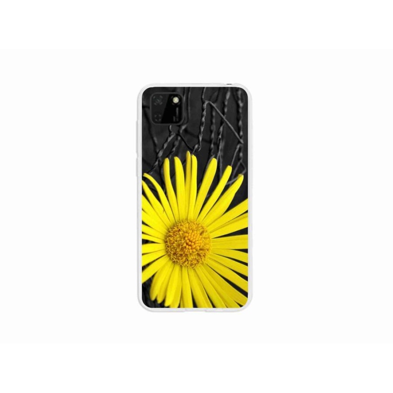 Gelový kryt mmCase na mobil Huawei Y5p - žlutá květina