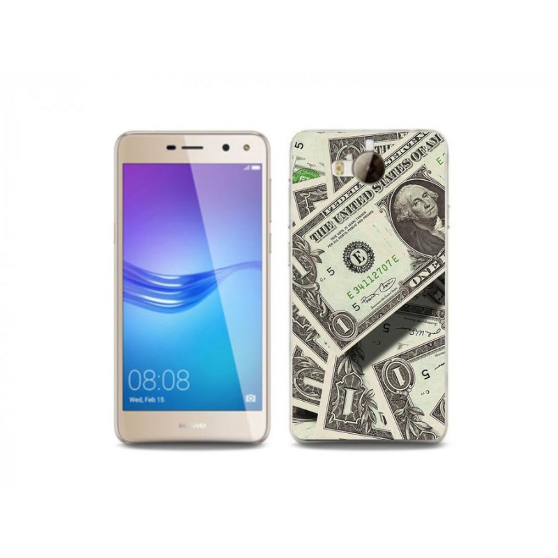 Gelový kryt mmCase na mobil Huawei Y6 (2017) - americký dolar