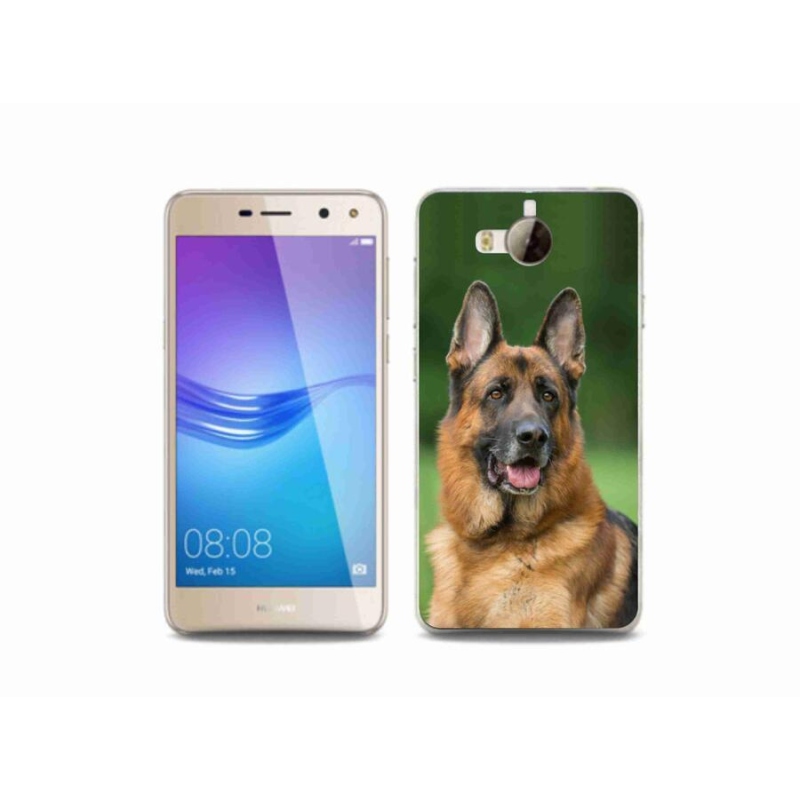 Gelový kryt mmCase na mobil Huawei Y6 (2017) - německý ovčák