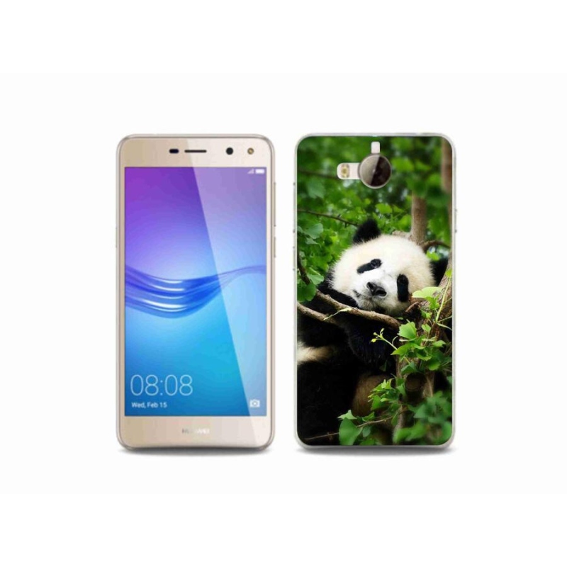 Gelový kryt mmCase na mobil Huawei Y6 (2017) - panda