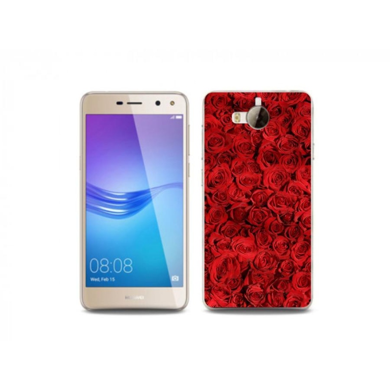 Gelový kryt mmCase na mobil Huawei Y6 (2017) - růže