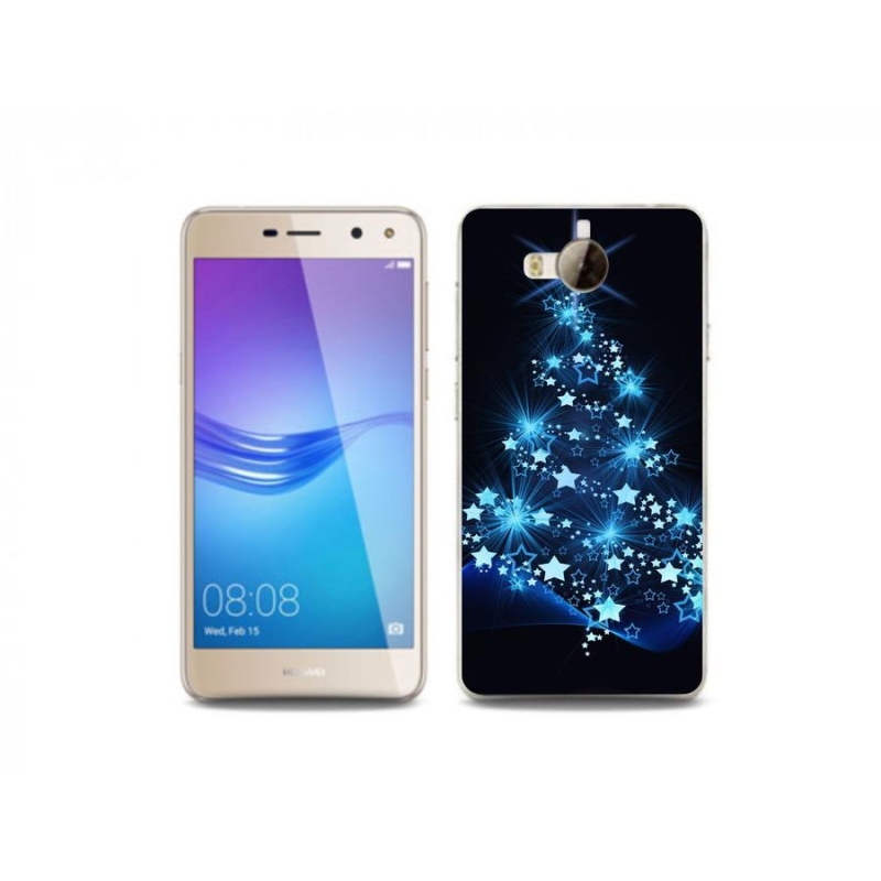 Gelový kryt mmCase na mobil Huawei Y6 (2017) - vánoční stromek