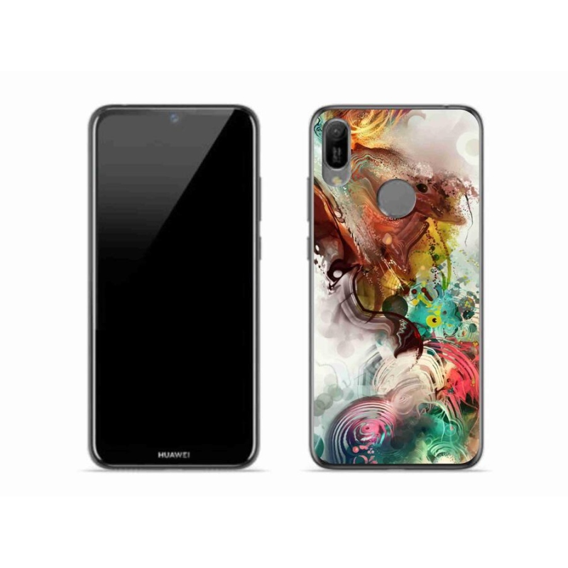 Gelový kryt mmCase na mobil Huawei Y6 (2019) - abstrakt 1