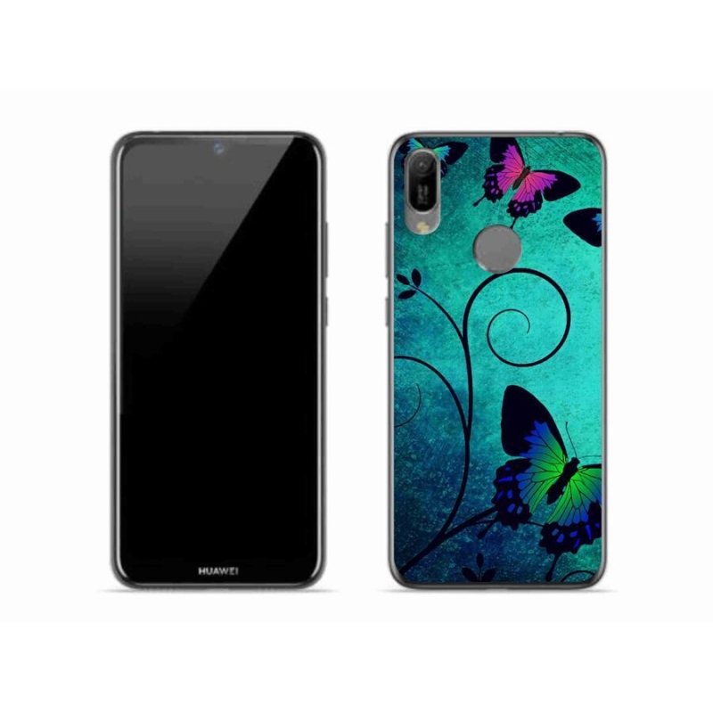 Gelový kryt mmCase na mobil Huawei Y6 (2019) - barevní motýli