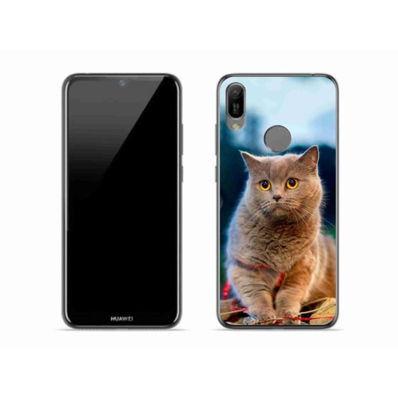 Gelový kryt mmCase na mobil Huawei Y6 (2019) - britská modrá 2