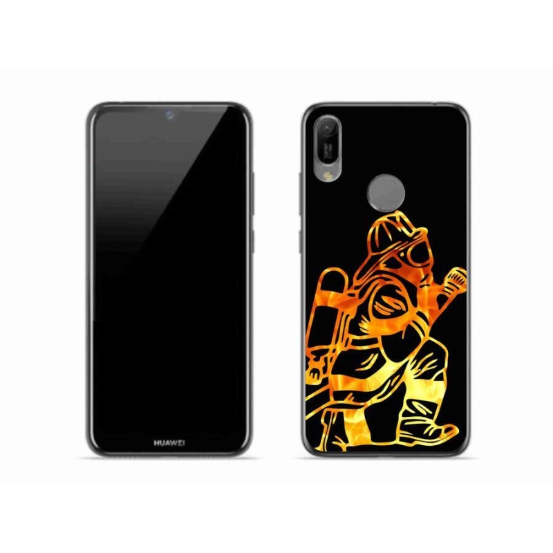 Gelový kryt mmCase na mobil Huawei Y6 (2019) - hasič 1