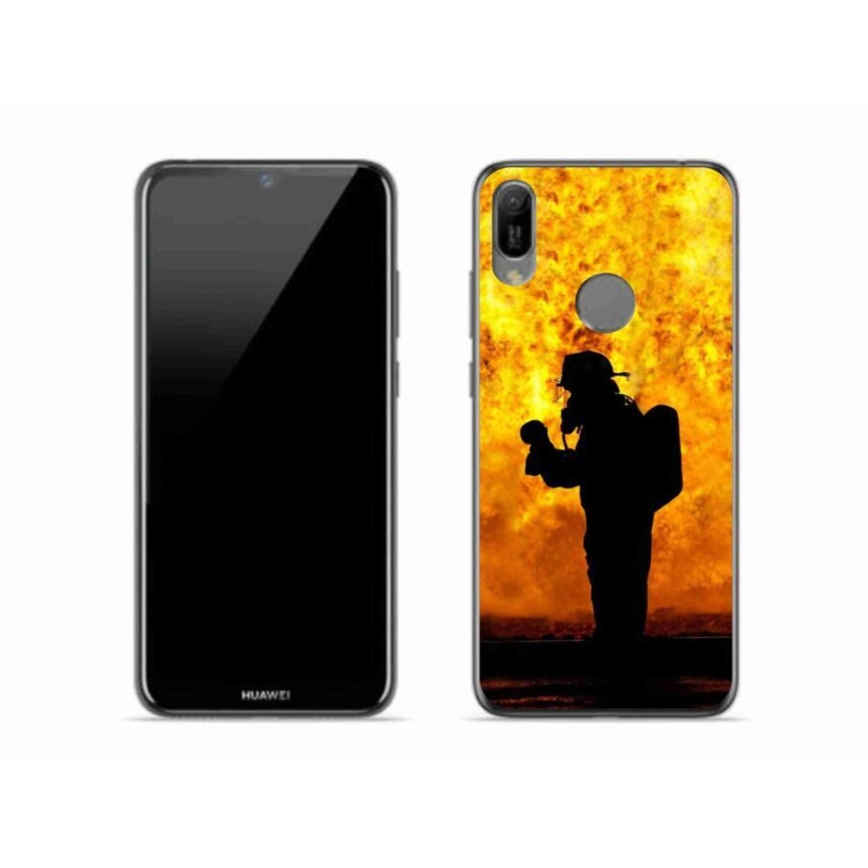 Gelový kryt mmCase na mobil Huawei Y6 (2019) - hasič