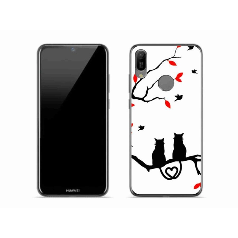 Gelový kryt mmCase na mobil Huawei Y6 (2019) - kočičí láska