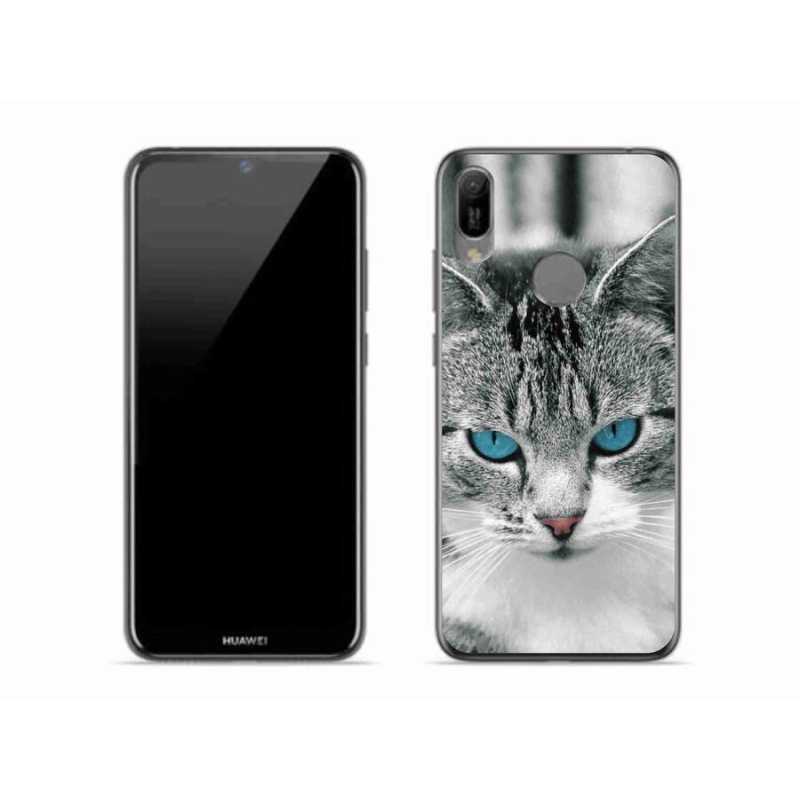 Gelový kryt mmCase na mobil Huawei Y6 (2019) - kočičí pohled 1