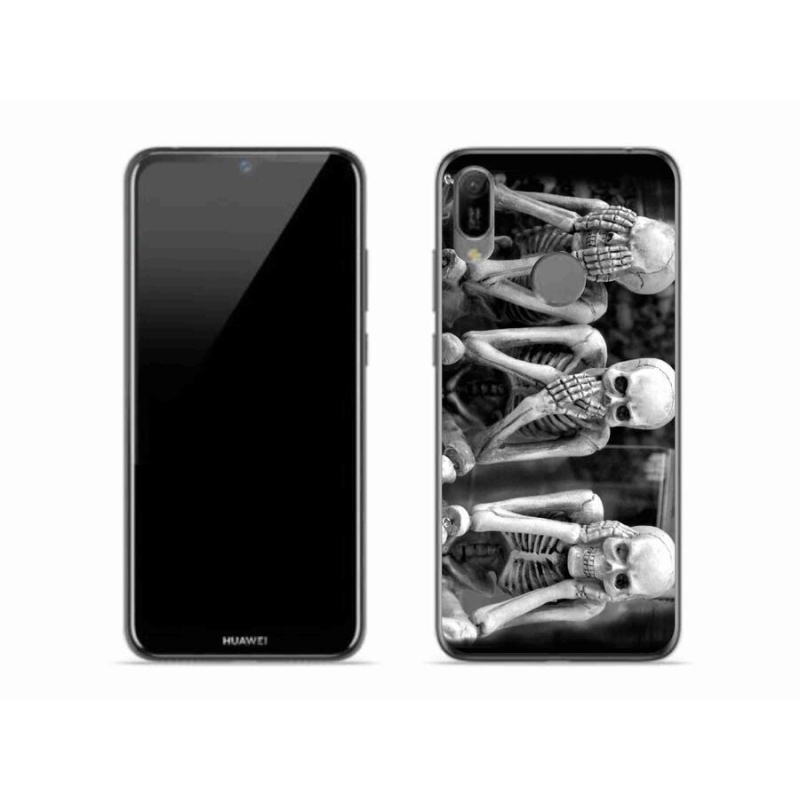Gelový kryt mmCase na mobil Huawei Y6 (2019) - kostlivci