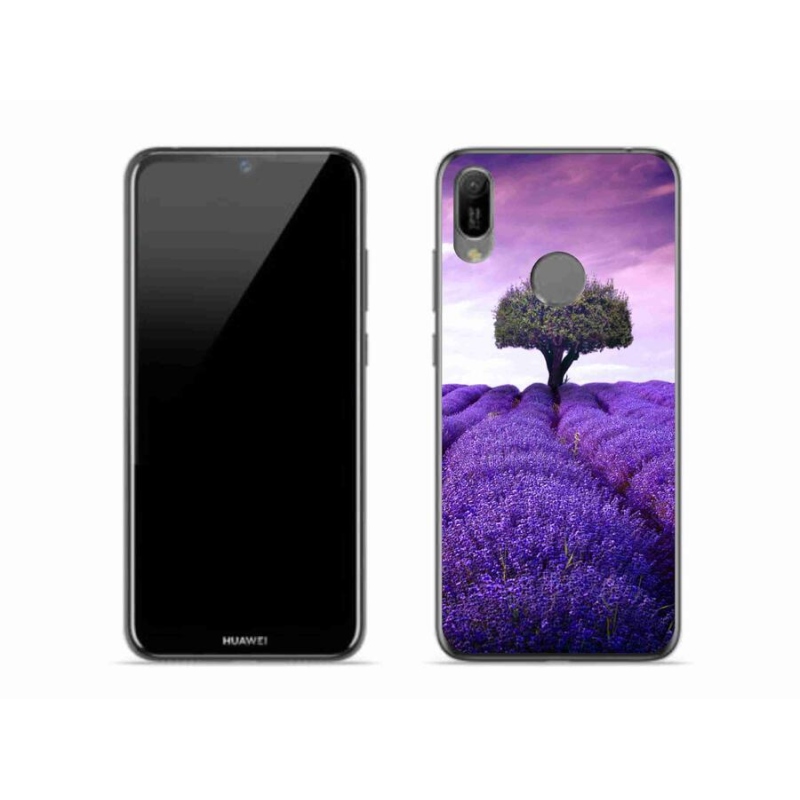 Gelový kryt mmCase na mobil Huawei Y6 (2019) - levandulová louka