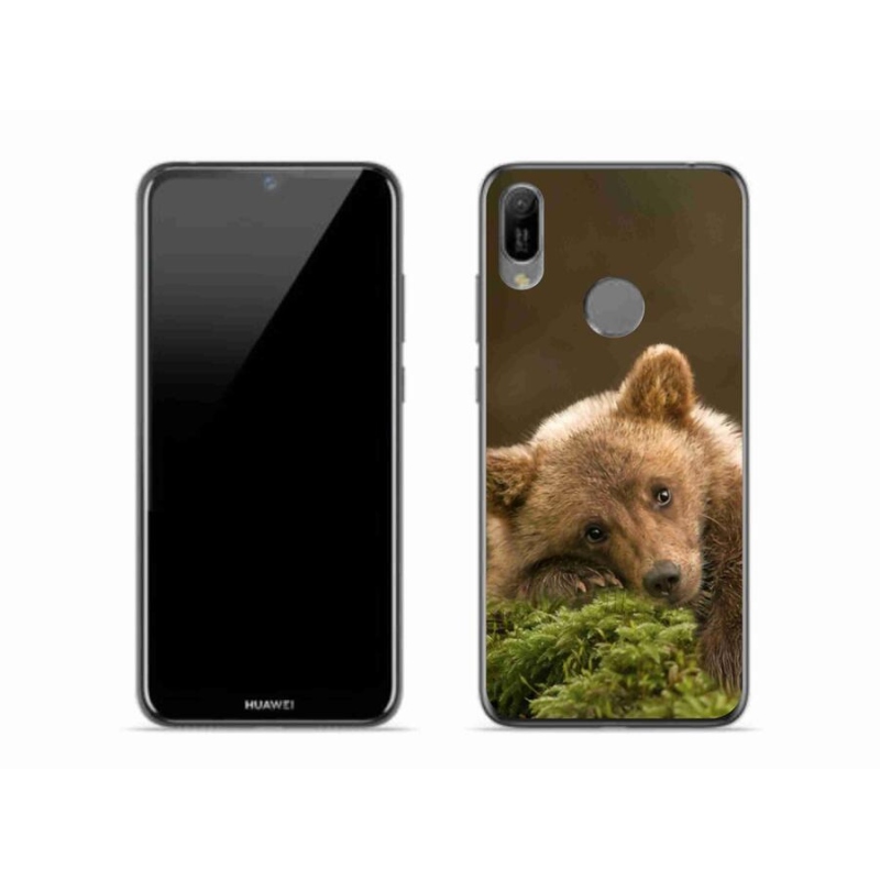 Gelový kryt mmCase na mobil Huawei Y6 (2019) - medvěd