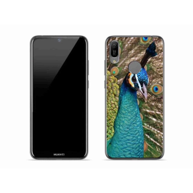 Gelový kryt mmCase na mobil Huawei Y6 (2019) - páv