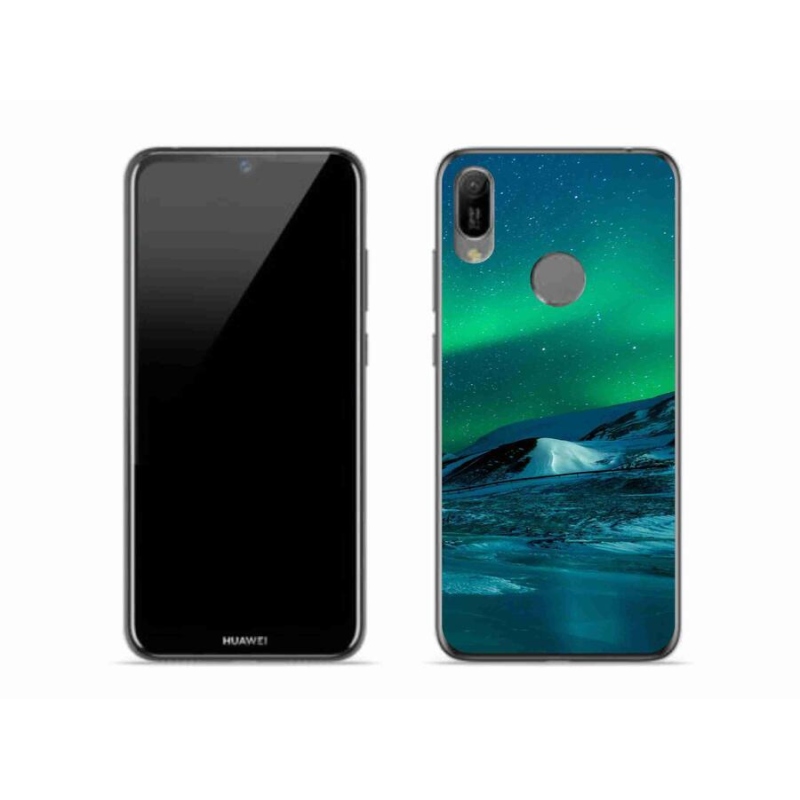 Gelový kryt mmCase na mobil Huawei Y6 (2019) - polární záře