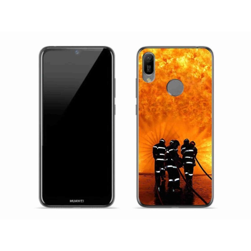 Gelový kryt mmCase na mobil Huawei Y6 (2019) - požár