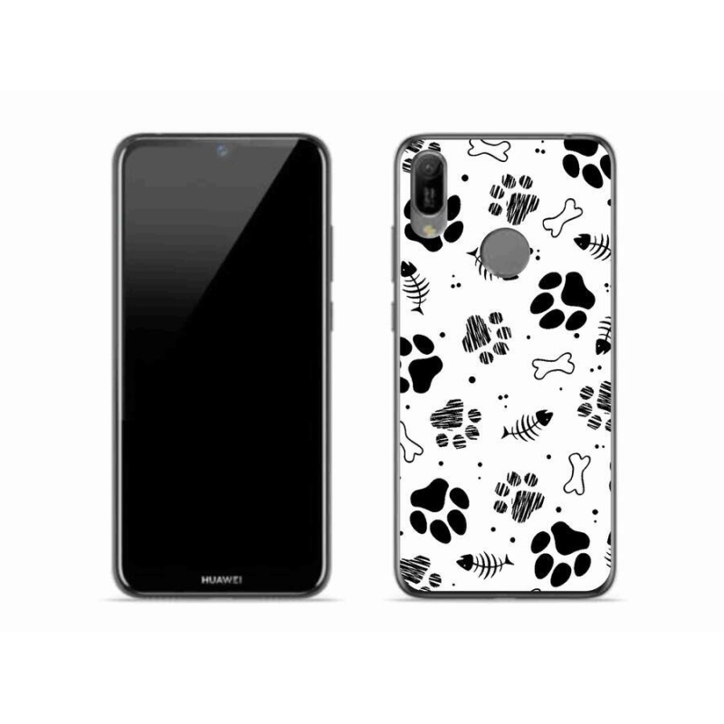 Gelový kryt mmCase na mobil Huawei Y6 (2019) - psí tlapky 1