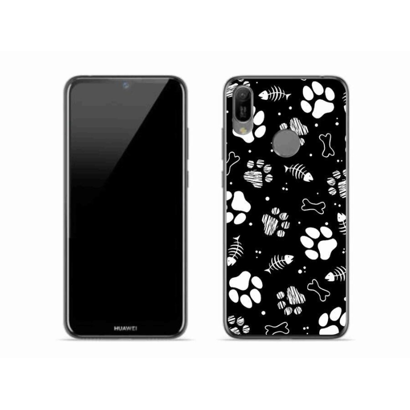 Gelový kryt mmCase na mobil Huawei Y6 (2019) - psí tlapky