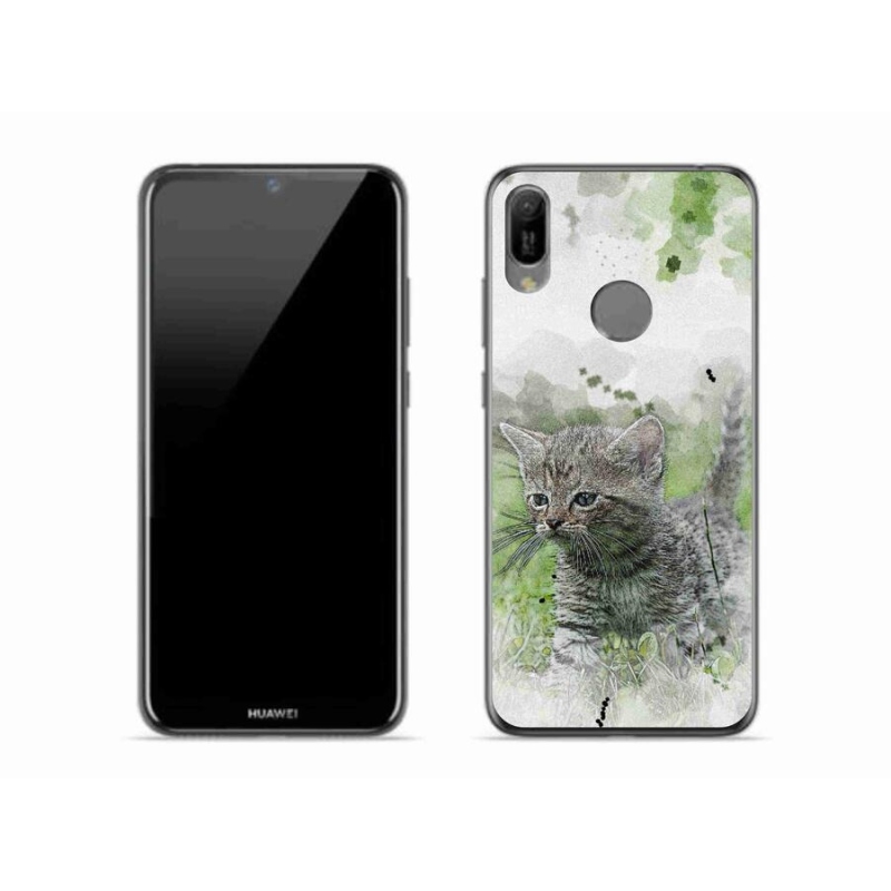 Gelový kryt mmCase na mobil Huawei Y6 (2019) - roztomilé kotě 1