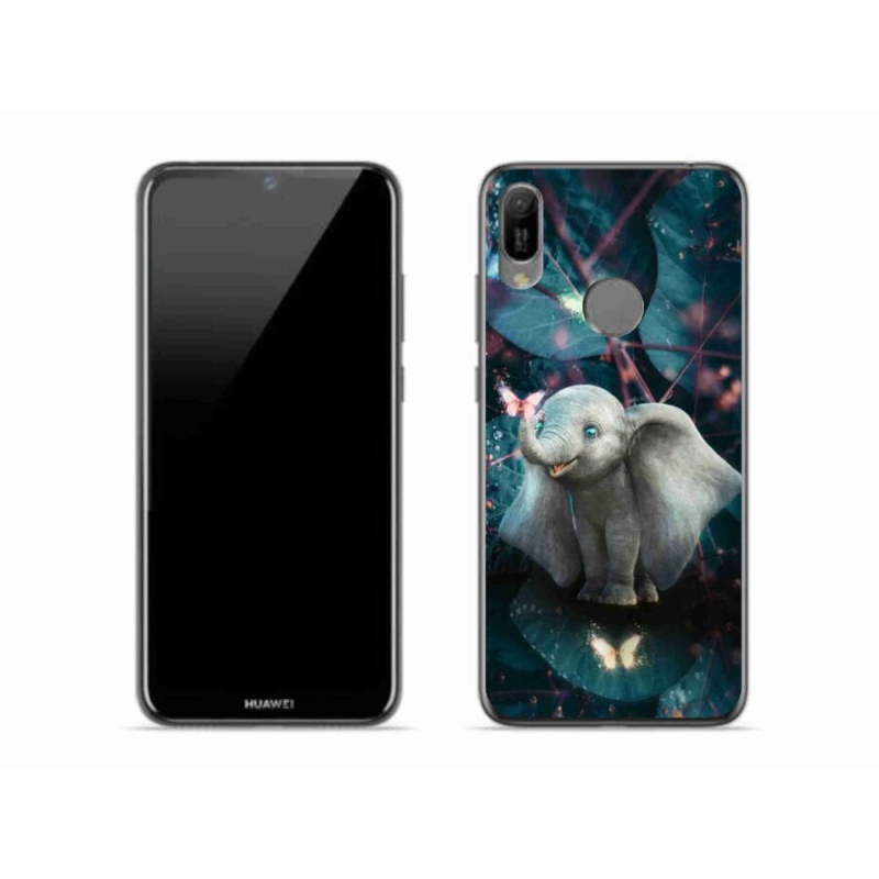 Gelový kryt mmCase na mobil Huawei Y6 (2019) - roztomilý slon