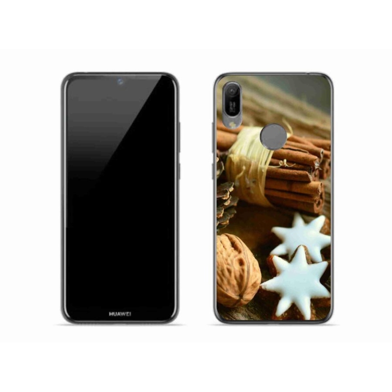 Gelový kryt mmCase na mobil Huawei Y6 (2019) - skořice a perníčky