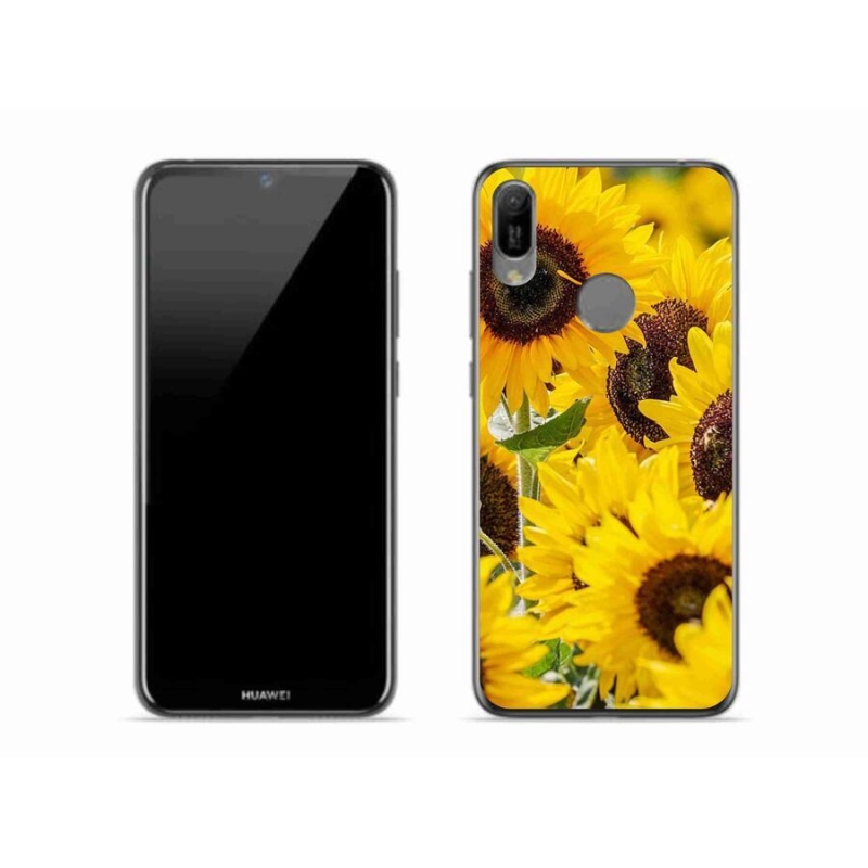 Gelový kryt mmCase na mobil Huawei Y6 (2019) - slunečnice