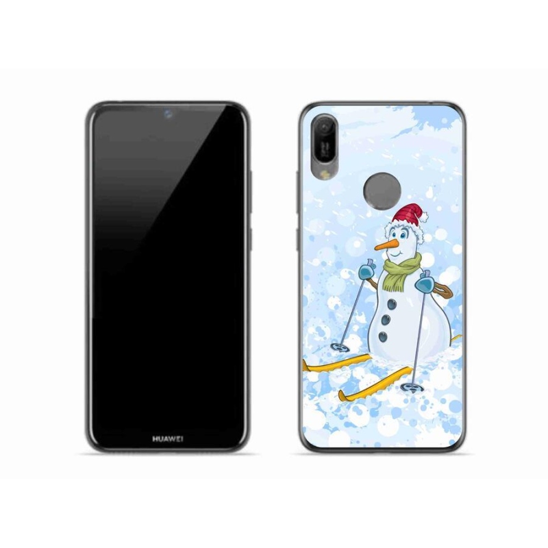 Gelový kryt mmCase na mobil Huawei Y6 (2019) - sněhulák