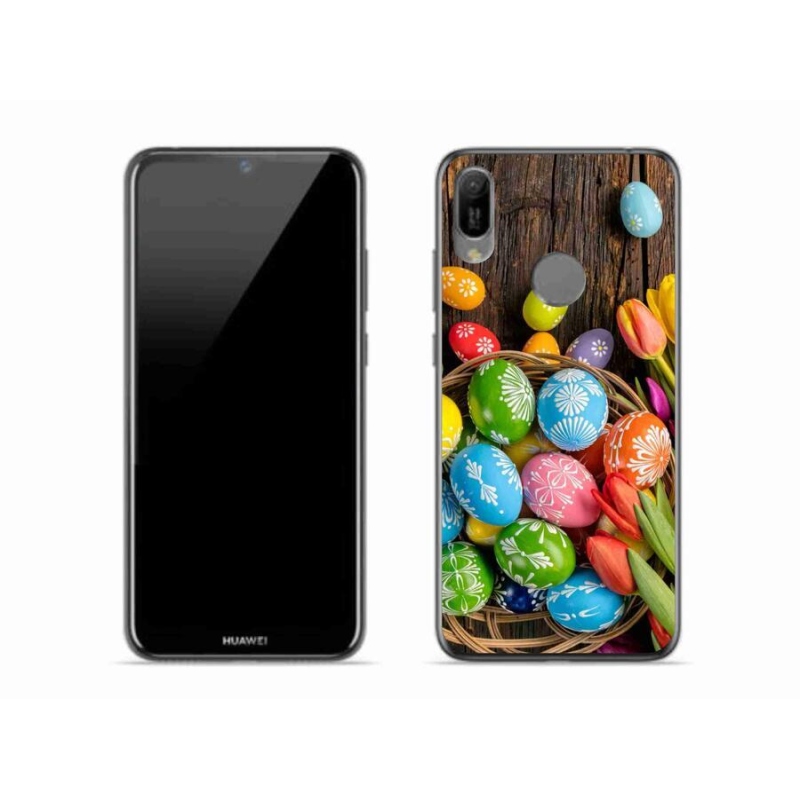 Gelový kryt mmCase na mobil Huawei Y6 (2019) - velikonoční vajíčka