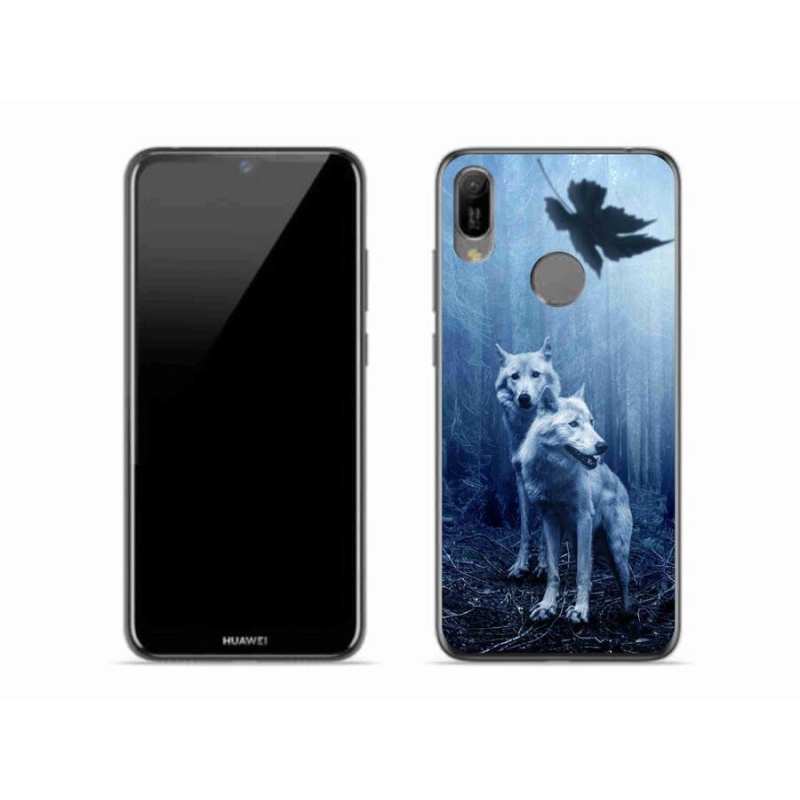 Gelový kryt mmCase na mobil Huawei Y6 (2019) - vlci v lese