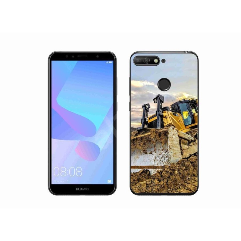 Gelový kryt mmCase na mobil Huawei Y6 Prime (2018) - bagr