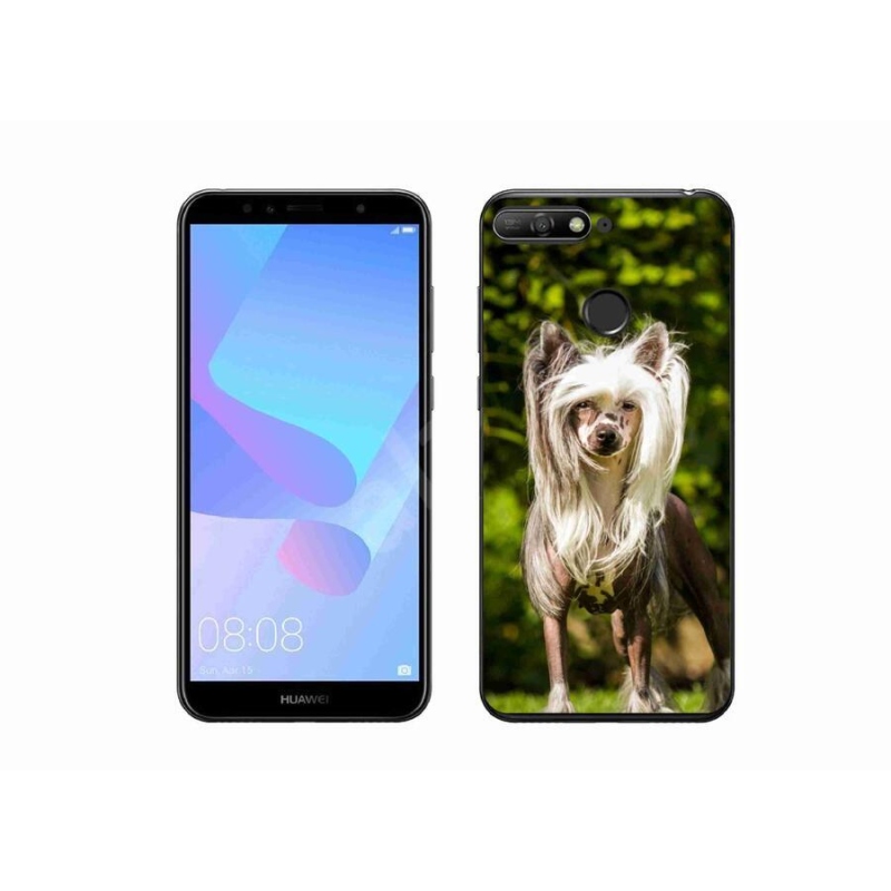Gelový kryt mmCase na mobil Huawei Y6 Prime (2018) - čínský chocholatý pes