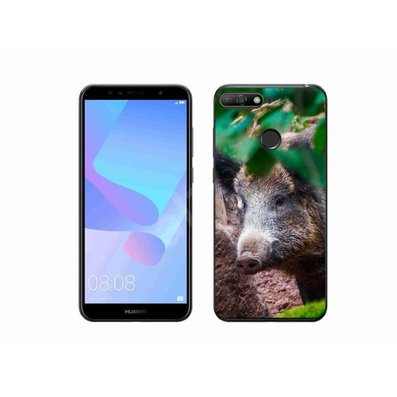 Gelový kryt mmCase na mobil Huawei Y6 Prime 2018 - divoké prase