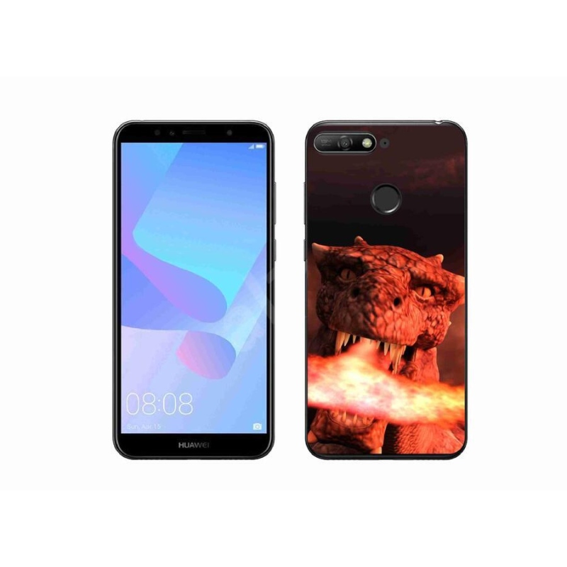 Gelový kryt mmCase na mobil Huawei Y6 Prime (2018) - drak