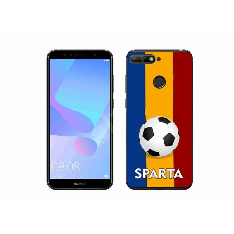 Gelový kryt mmCase na mobil Huawei Y6 Prime 2018 - fotbal 1