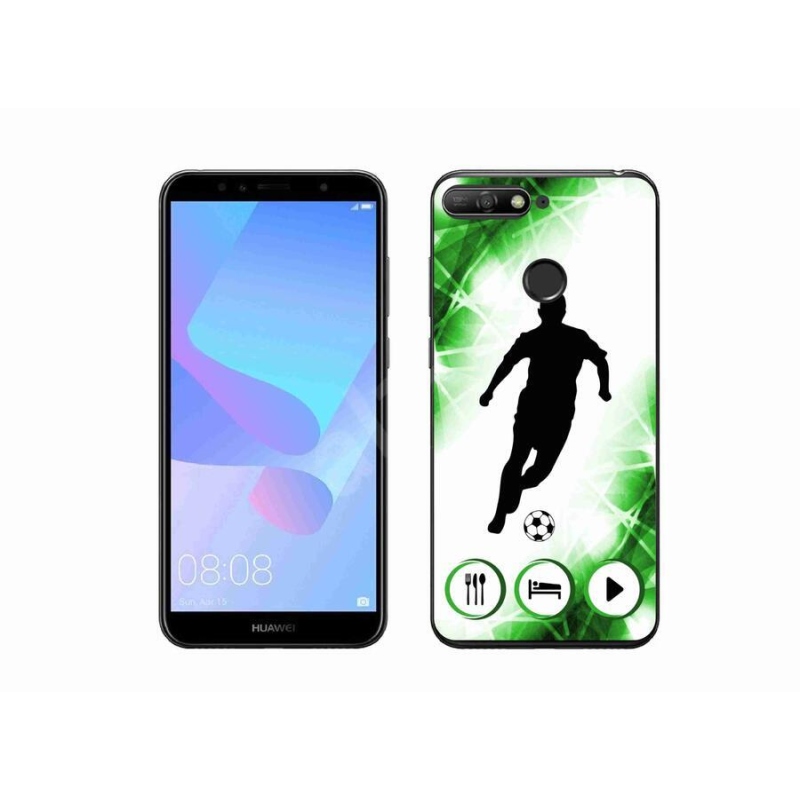 Gelový kryt mmCase na mobil Huawei Y6 Prime (2018) - fotbalista