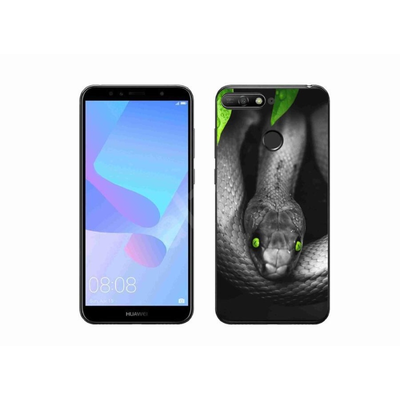 Gelový kryt mmCase na mobil Huawei Y6 Prime (2018) - had