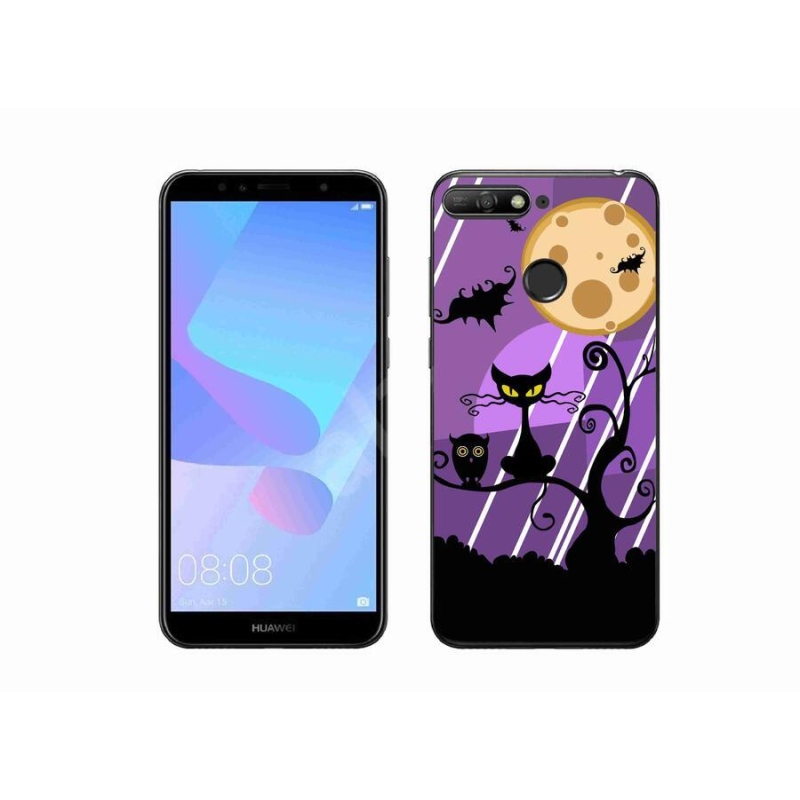 Gelový kryt mmCase na mobil Huawei Y6 Prime (2018) - halloween