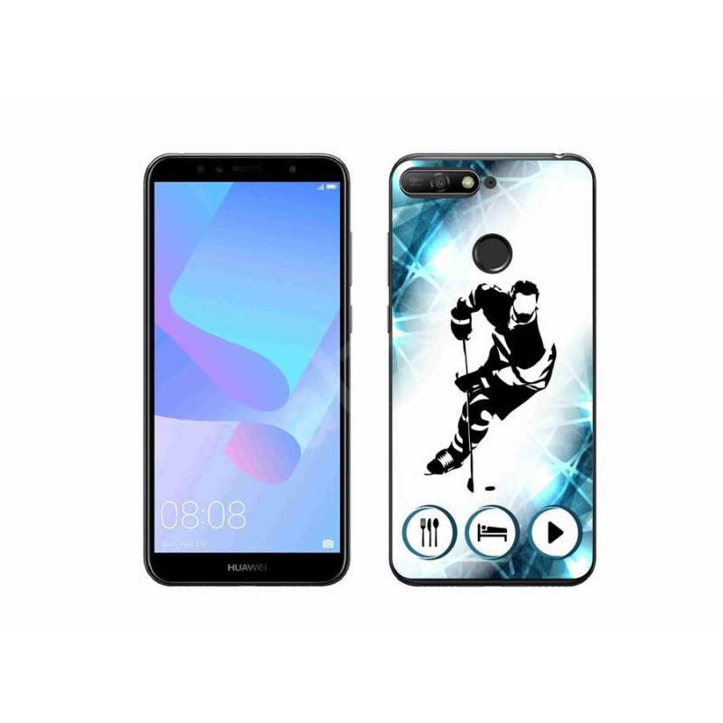 Gelový kryt mmCase na mobil Huawei Y6 Prime (2018) - hokej 1