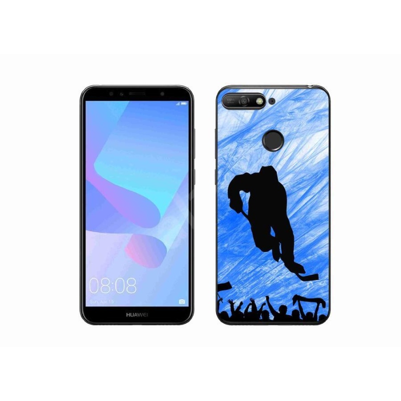 Gelový kryt mmCase na mobil Huawei Y6 Prime 2018 - hokejový hráč