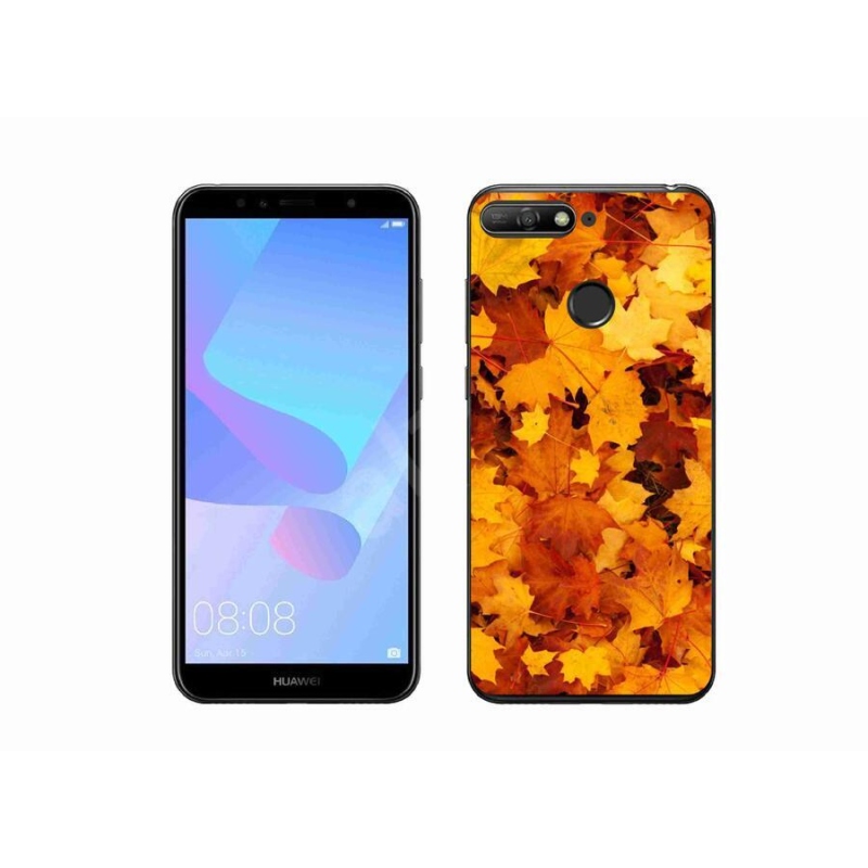 Gelový kryt mmCase na mobil Huawei Y6 Prime (2018) - javorové listy