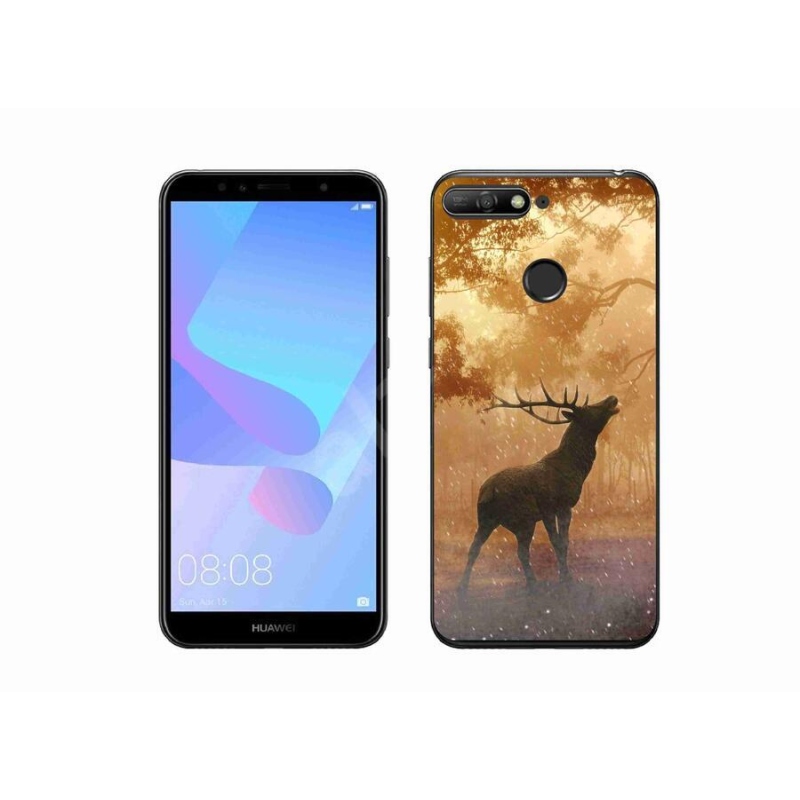 Gelový kryt mmCase na mobil Huawei Y6 Prime 2018 - jelen v říji