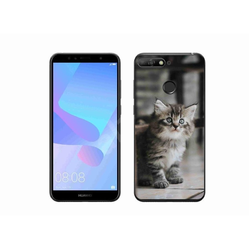 Gelový kryt mmCase na mobil Huawei Y6 Prime (2018) - koťátko