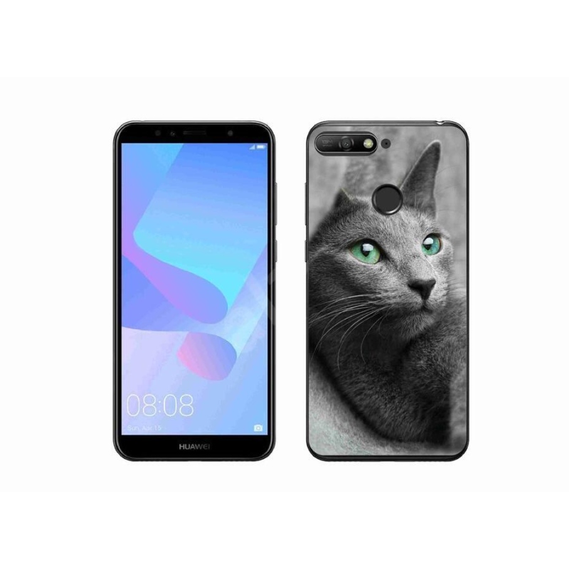 Gelový kryt mmCase na mobil Huawei Y6 Prime (2018) - kočka 2