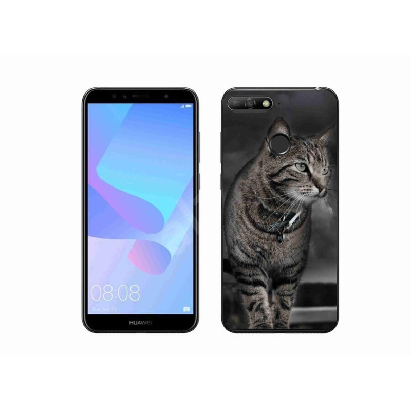 Gelový kryt mmCase na mobil Huawei Y6 Prime 2018 - kočka