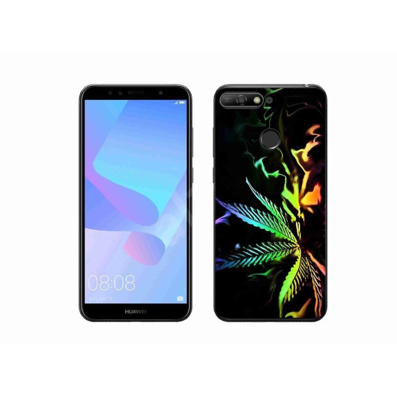 Gelový kryt mmCase na mobil Huawei Y6 Prime (2018) - konopí 2