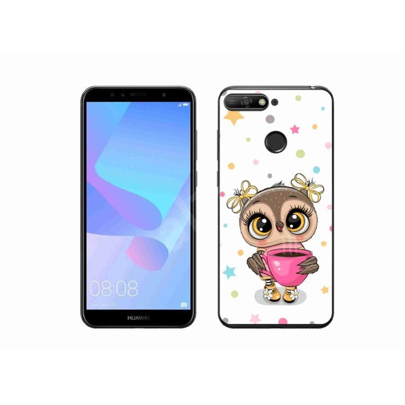Gelový kryt mmCase na mobil Huawei Y6 Prime (2018) - kreslená sovička